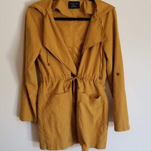 Love Tree Mustard Yellow Hooded Jacket